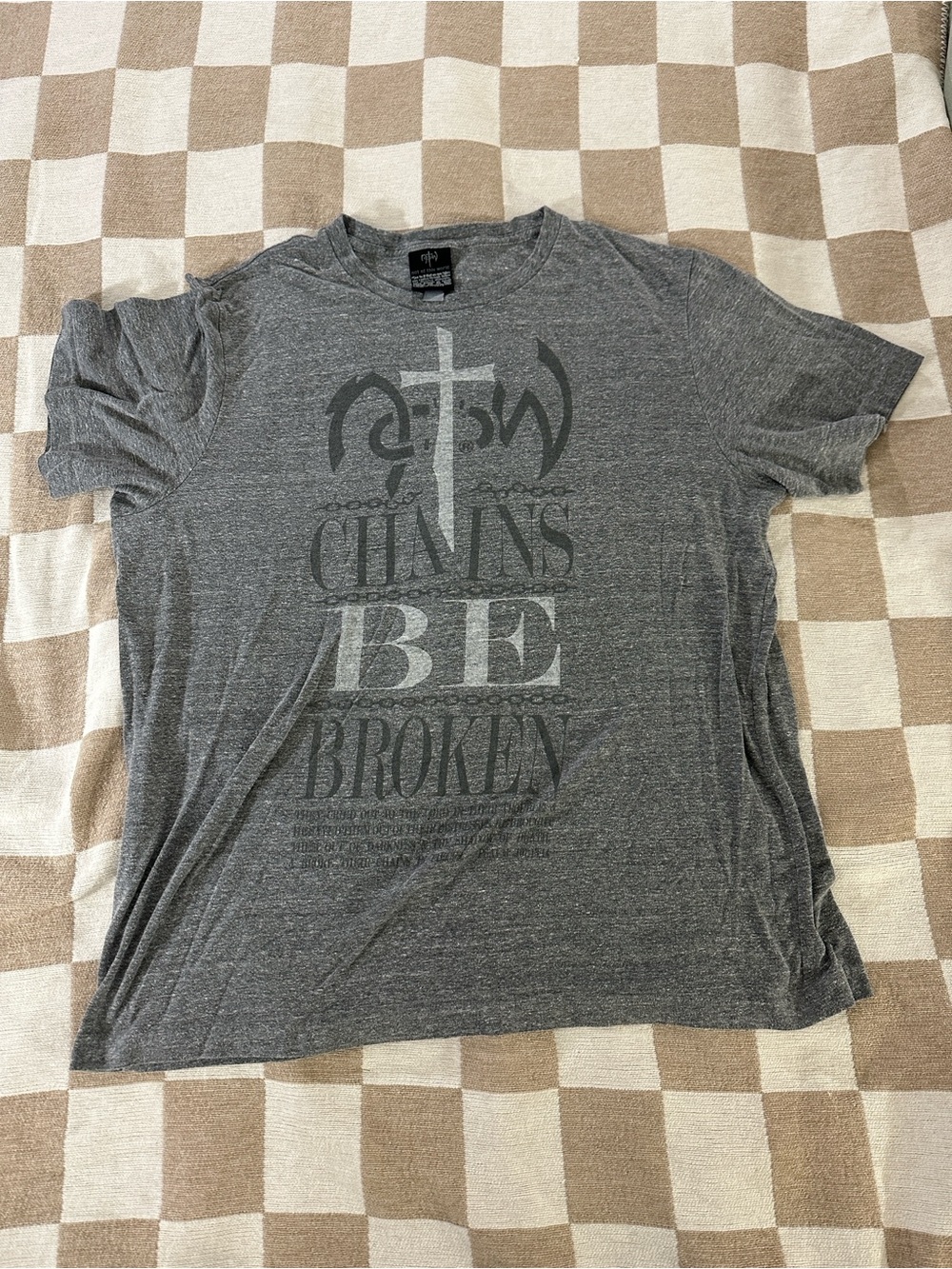 Y2K Men's Not of this world Graphic Crew Neck T-Shirt - Gray